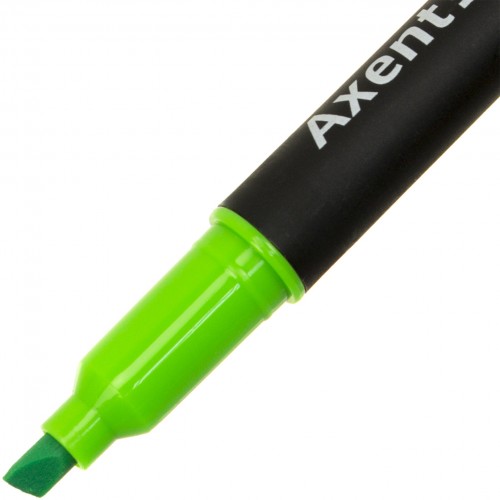 Текстмаркер Axent клиновидний Highlighter Dual 2-4 мм зелений (12) (144) 2534-04-A