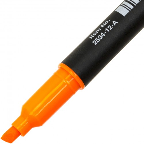 Текстмаркер Axent клиновидний Highlighter Dual 2-4 мм оранжевий (12) (144) 2534-12-A