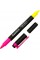 Текстмаркер Axent клиновидний Highlighter Dual 2-4 мм рожевий (12) (144) 2534-10-A