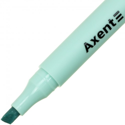 Текстмаркер Axent клиновидний Highlighter Pastel 2-4 мм бірюзовий (12) (144) 2533-09-A