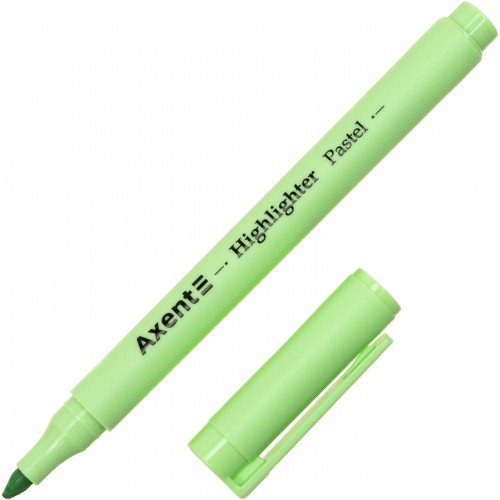 Текстмаркер Axent клиновидный Highlighter Pastel 2-4 мм мятный (12) (144) 2533-18-A
