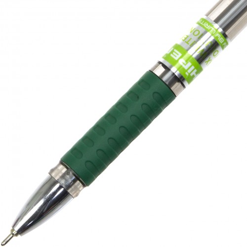 Ручка масляна кулькова Hiper Max Writer Evolution 2500 м 0,7 мм зелена (10) (250) HO-335-ES