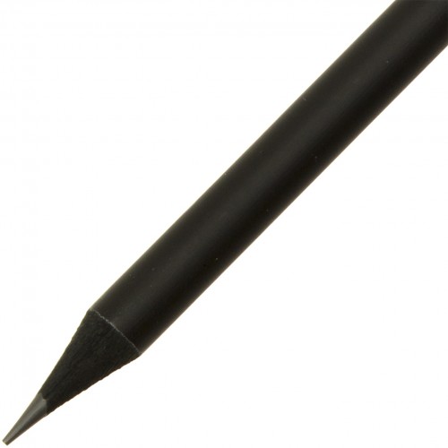 Карандаш графитный Optima All Black HB с ластиком (10) (100) O15540