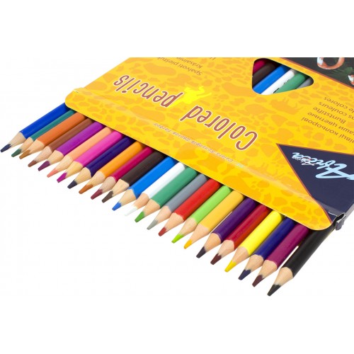 Карандаши цветные 24 цвета Economix Africa (12) E11527