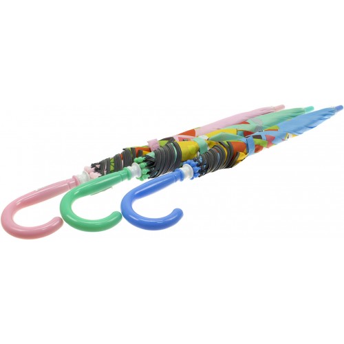 Парасолька дитяча тростина d-82 см, 2 види, світловідбивна стрічка, в кульку (30) МК4483