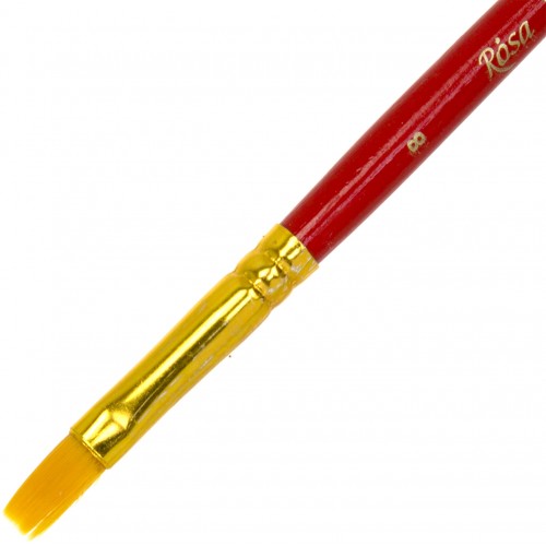 Пензлик художній Rosa Start синтетика, плоский 8 к.р. 18750208