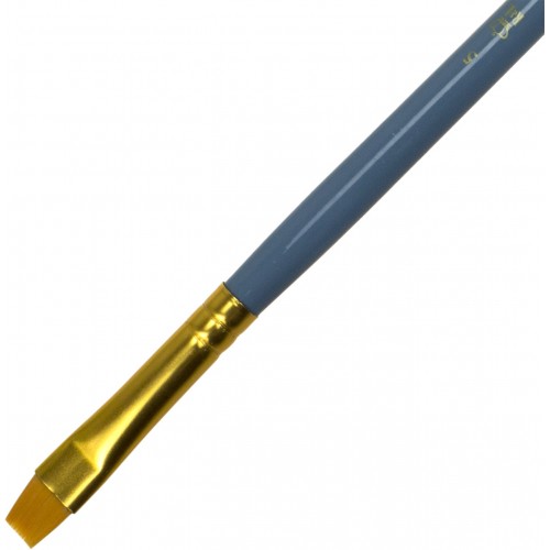 Пензлик R&L 5 синтетика руда плоска контурна, акрил, олія 0587/RSET-9313 