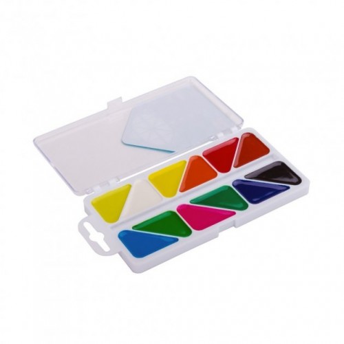 Акварель 12 кольорів Мозаїка без пензлика, пластикова упаковка Гамма UA (15) №300102  