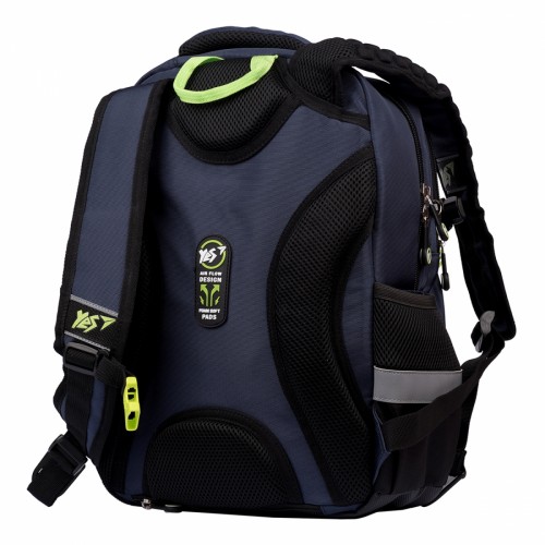 Рюкзак Yes S-52 Ergo Yes style 1від.,2карм, чорний/синій 557964(10)
