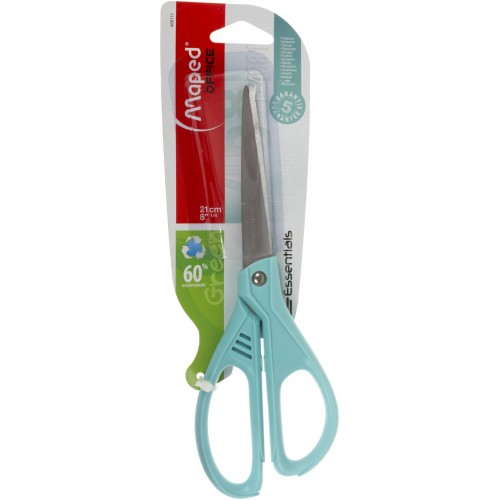 Ножиці офісні Maped Essentials Green 21 см, на блістері (24) 468111