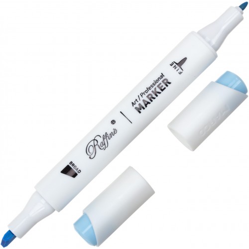Маркер-скетч двосторонній Marco Pastel blue 7800-6CB / B203