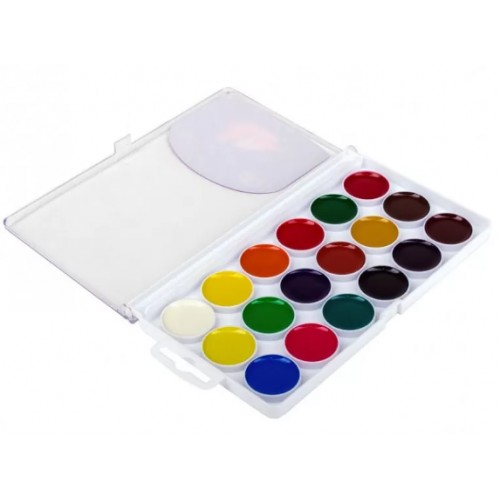 Акварель 18 кольорів Творчість без пензлика, пластик Гамма UA (12) №400104  