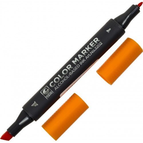 Маркер худож. двостор. "STA" №3202-23 помаранчевий(6)