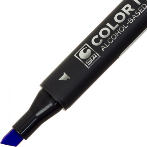 Маркер худож. двостор. "STA" №3202-75 темн.-фіолетовий(6)