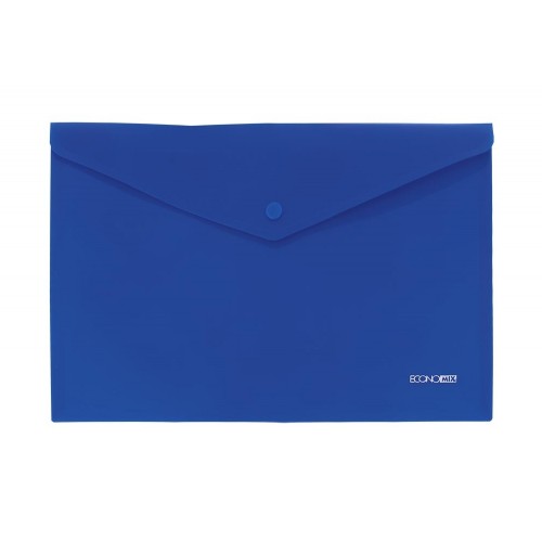 Папка-конверт "Economix" №SM31305 А4 на кнопці непрозор. асорті(12)(120)