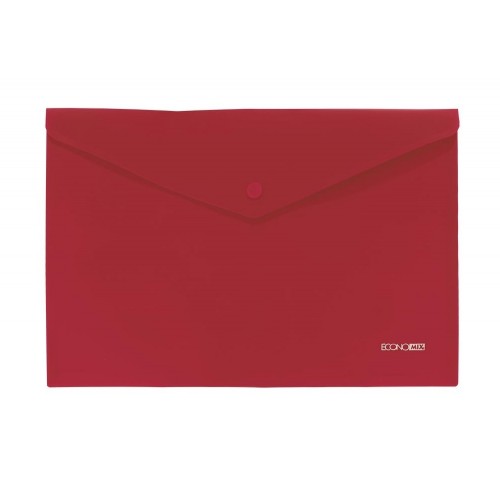 Папка-конверт "Economix" №SM31305 А4 на кнопці непрозор. асорті(12)(120)