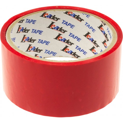 Стрічка клейка пакув. Leader 44ммх30м червона 395032(72)