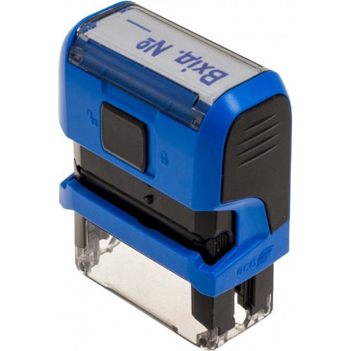 Оснастка для штампа пластиковая 38х14 мм Trodat Вхід  синяя 4911