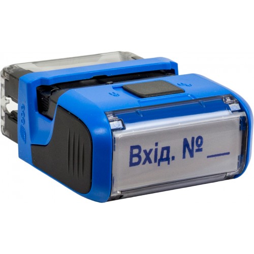 Оснастка для штампа пластиковая 38х14 мм Trodat Вхід  синяя 4911
