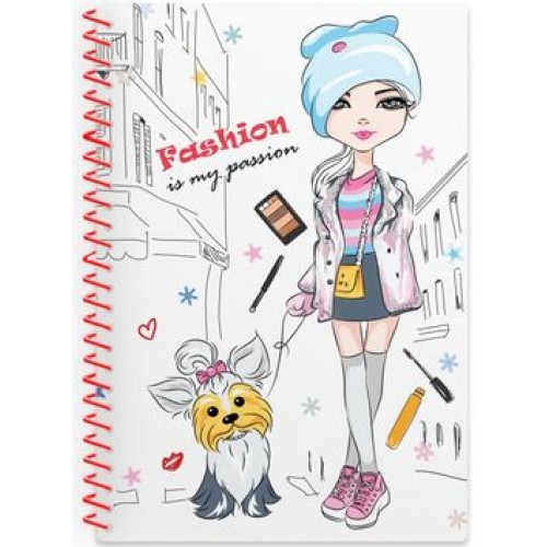 Блокнот пруж. А6 48арк. кліт. пласт. обкл "Fairy Taly" №CF21205-97/CoolForSchool/(64)