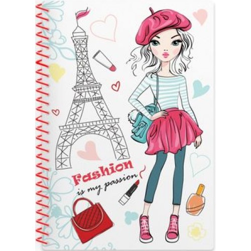 Блокнот пруж. А6 48арк. кліт. пласт. обкл "Fairy Taly" №CF21205-97/CoolForSchool/(64)