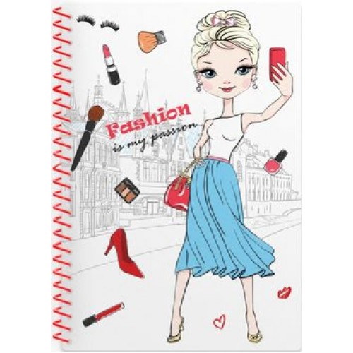 Блокнот пруж. А6 48арк. кліт. пласт. обкл "Fairy Taly" №CF21205-97/CoolForSchool/(64)