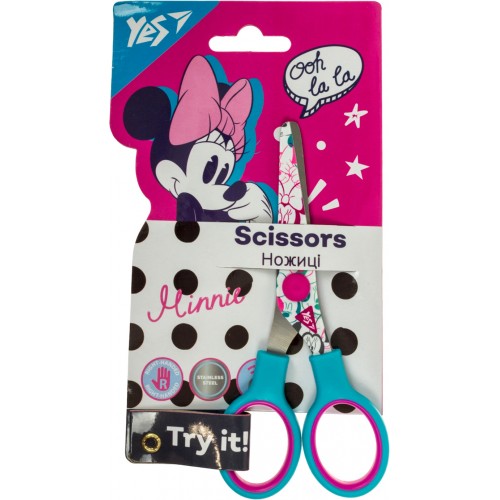 Ножиці дит. "Yes" №480416 Minnie Mouse 13см з принтом на лезі(12)
