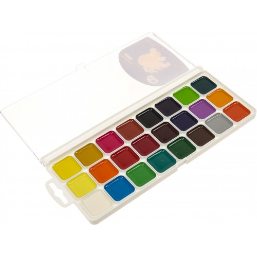 Акварель 24 кольор. "Творчість" №400106 б/п,пластик/Гамма UA/(12)