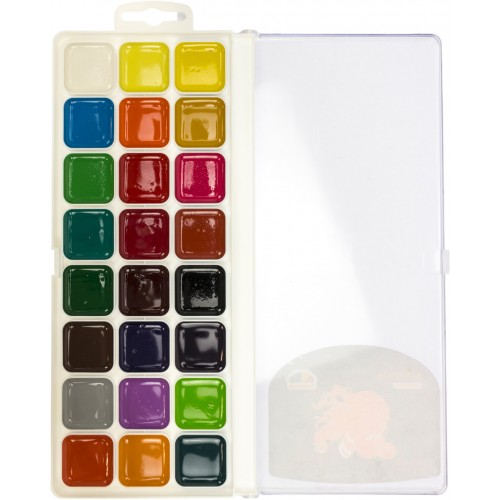 Акварель 24 кольор. "Творчість" №400106 б/п,пластик/Гамма UA/(12)