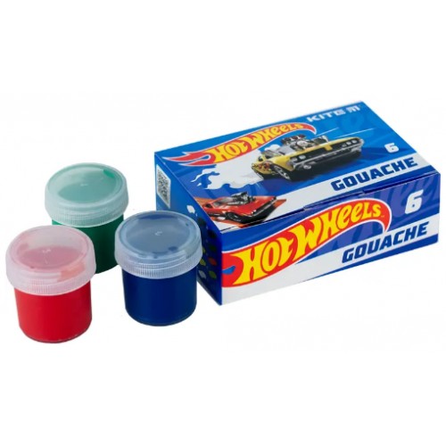 Гуаш Kite 6кольор. 20мл HW23-062 Hot Wheels(24)