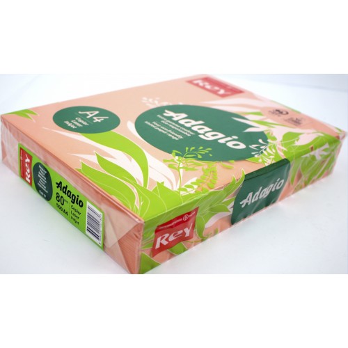 Папір кольор. А4 80г/м паст. REY Adagio Peach 55 (персик)(500)(2500)