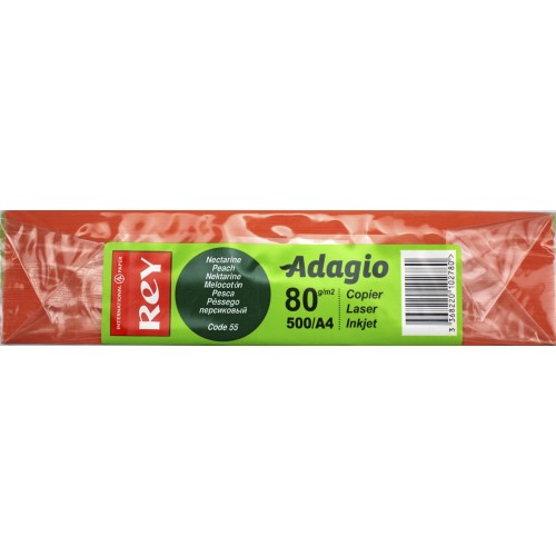 Папір кольор. А4 80г/м паст. REY Adagio Peach 55 (персик)(500)(2500)