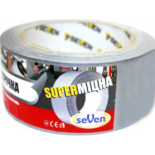 Стрічка клейка армована seVen 50ммх25м металік 1114 (72)
