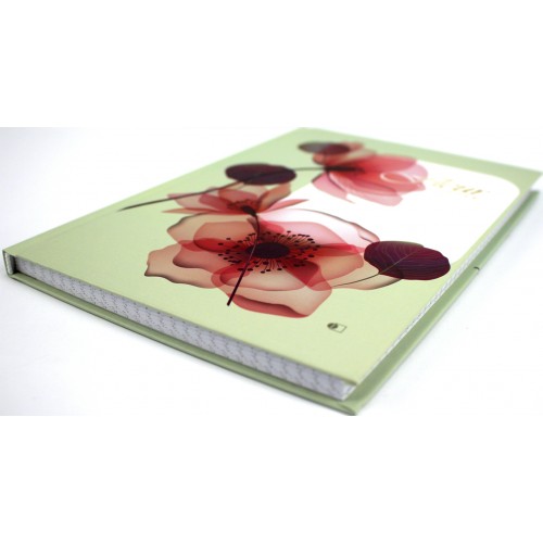 Книга-канц. A5 96арк. кліт. тв. обкл. Flowers ДК-96-А5/Артпринт/(12)