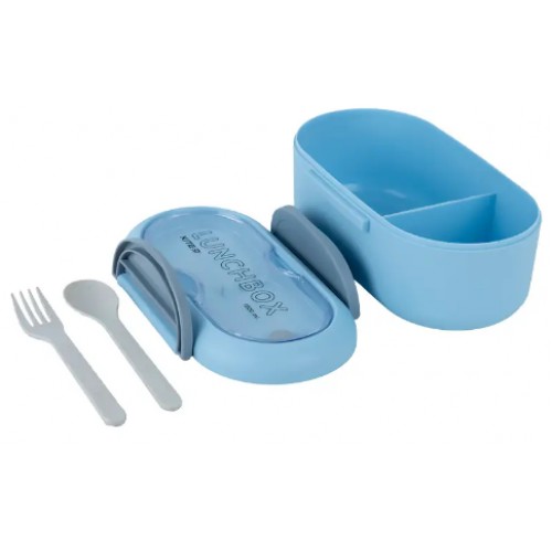 Ланч бокс пласт. "Kite" 1000мл з розділювачем,блакитний №K23-185-2(60)