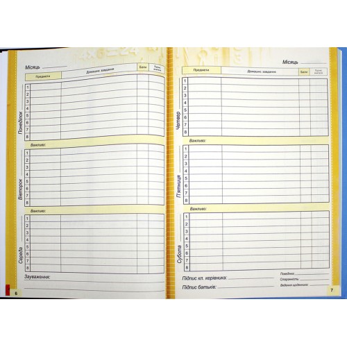 Щоденник шк. В5 №1/24-001 40арк. мат.лам./Мандарин/(10)