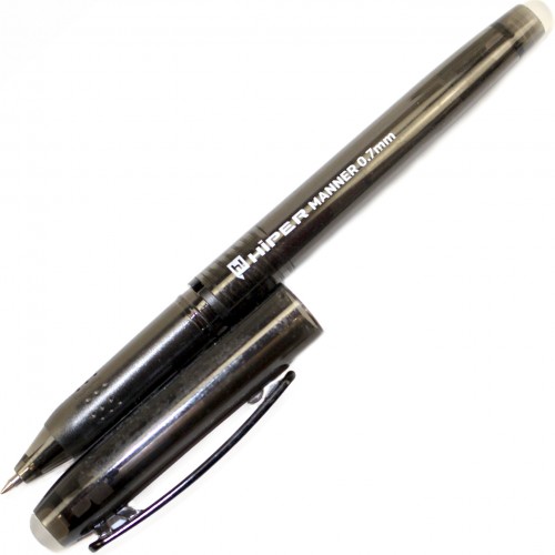 Ручка гел. Hiper HG-225 Manner пиши-стирай 0,7мм чорна(12)