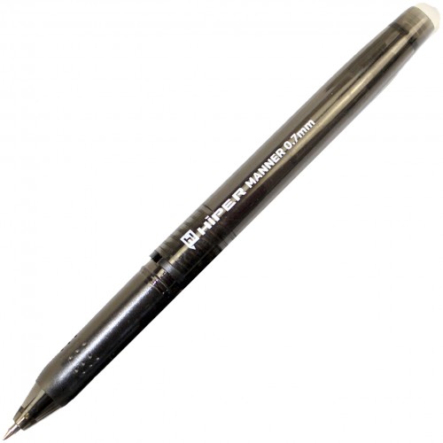 Ручка гел. Hiper HG-225 Manner пиши-стирай 0,7мм чорна(12)