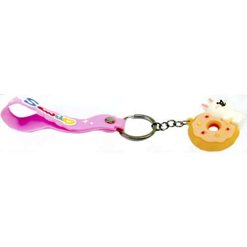 Брелок "Печиво з ведмедиком" зі стрічкою,мікс №3176(12)