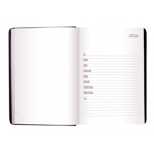 Щоден. A6 Buromax недат. кліт. Base (Miradur) чорний BM.2604-01