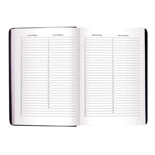 Щоден. A6 Buromax недат. кліт. Base (Miradur) чорний BM.2604-01