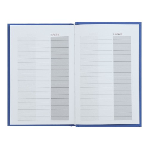 Щоден. A6 Buromax недат. кліт. Manly синій BM.2615-02