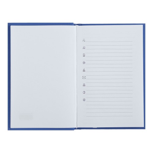 Щоден. A6 Buromax недат. кліт. Manly синій BM.2615-02