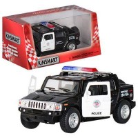 Машина металлическая Hummer H2 Sut Pull Back Police Kinsmart KT-5097-WP в коробке