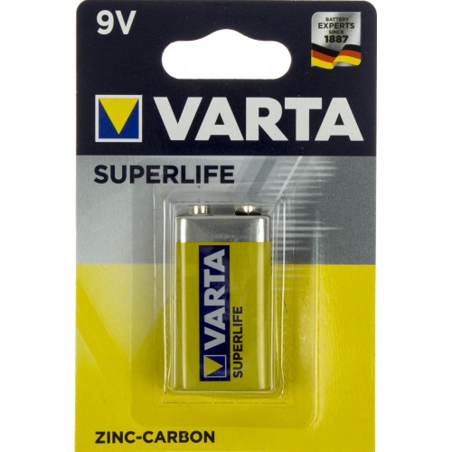 Батарейка Varta Superlife 6F22/1bl крона (10) (50)