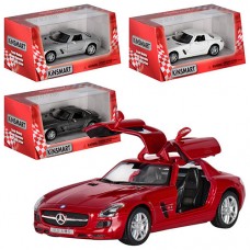 Машина металева Mercedes-Benz SLS AMG Kinsmart KT-5349-W в коробці 16х8,5х7,5см