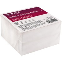Блок для заміток клеєний 90х90х40мм Axent Elite White 8007