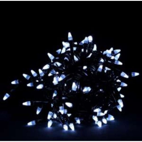 Гирлянда электрическая String Конус 500 LED белая, черный провод 1250-03