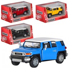 Машина металлическая Toyota FJ Cruiser Kinsmart KT-5343-W в коробке 16х8,5х7,5см