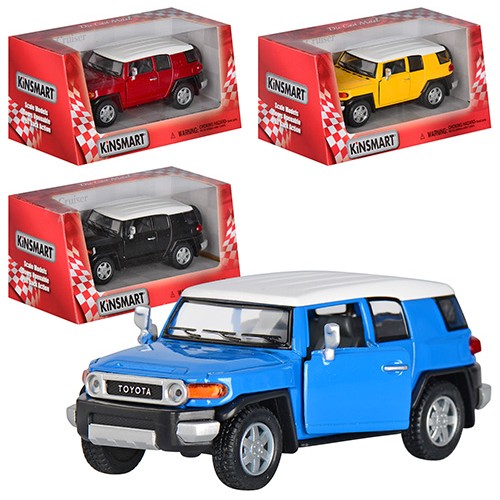 Машина металева Toyota FJ Cruiser Kinsmart KT-5343-W в коробці 16х8,5х7,5см